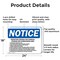 Signmission Inspection Criteria For Chemical Storage, 24 in W x Rectangle, Aluminum OS-2PACK-NS-A-1824-L-13709 - alternate 5